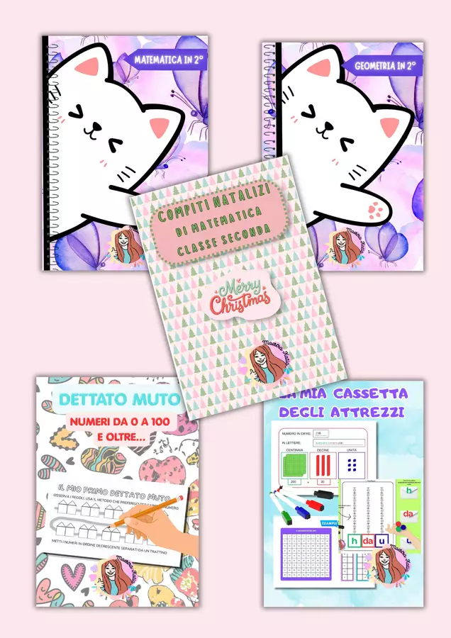 Pacchetto completo matematica per la classe seconda Esercizi - Pacchetto completo matematica per la classe seconda - maestra Katia - Pagina di copertina