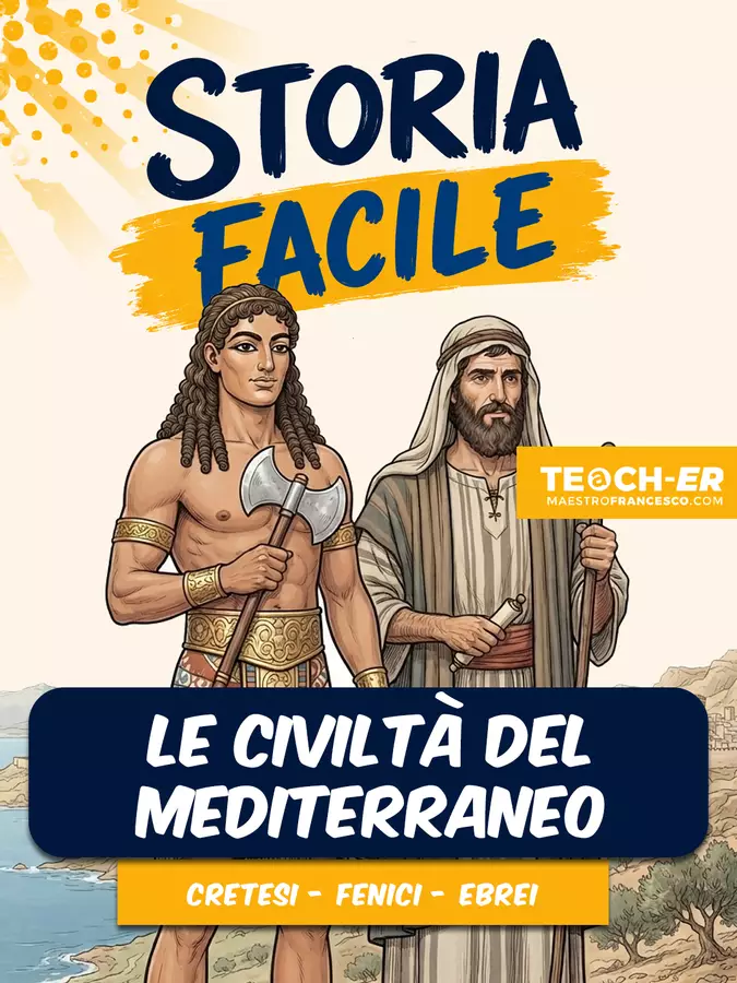 Storia Facile - Le Civiltà del Mediterraneo Esercizi - Storia Facile - Le Civiltà del Mediterraneo - Maestro Francesco - Pagina di copertina