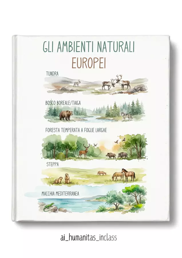 Gli ambienti naturali europei tra natura e sfide ambientali Esercizi - Gli ambienti naturali europei tra natura e sfide ambientali - ai_humanitas_ inclass - Pagina di copertina