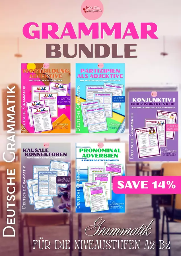 Raccolta di materiali GRAMMATICA TEDESCA A2 B1 B2 Deutsche Grammatik Materialpaket Esercizi - Raccolta di materiali GRAMMATICA TEDESCA A2 B1 B2 Deutsche Grammatik Materialpaket - LaMiaInsegnante - Pagina di copertina
