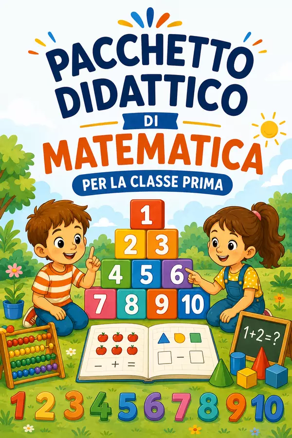 Matematica classe prima - Pacchetto didattico completo Esercizi - Matematica classe prima - Pacchetto didattico completo - MilleLibriPerBambini - Pagina di copertina