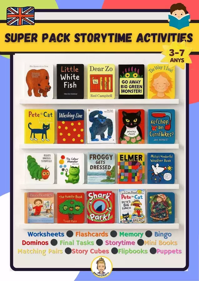 SUPERPACK STORYTIME ACTIVITIES Esercizi - SUPERPACK STORYTIME ACTIVITIES - games2learn - Materiali e giochi per l'autunno, Halloween e Natale - Pagina di copertina