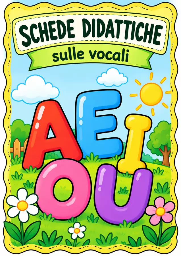 Pacchetto didattico completo sulle vocali Esercizi - Pacchetto didattico completo sulle vocali - MilleLibriPerBambini - Pagina di copertina