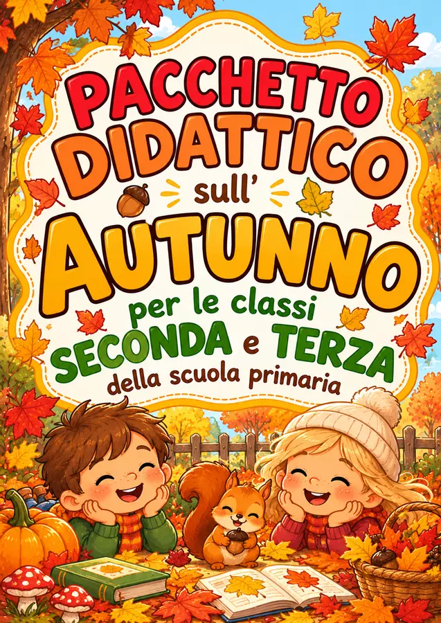 Pacchetto didattico sull'autunno Esercizi - Pacchetto didattico sull'autunno - MilleLibriPerBambini - Pagina di copertina