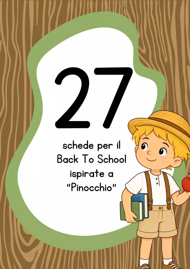 Pacchetto didattico completo a tema Pinocchio Altro tipo di materiale - Pacchetto didattico completo a tema Pinocchio - MilleLibriPerBambini - Pagina di copertina
