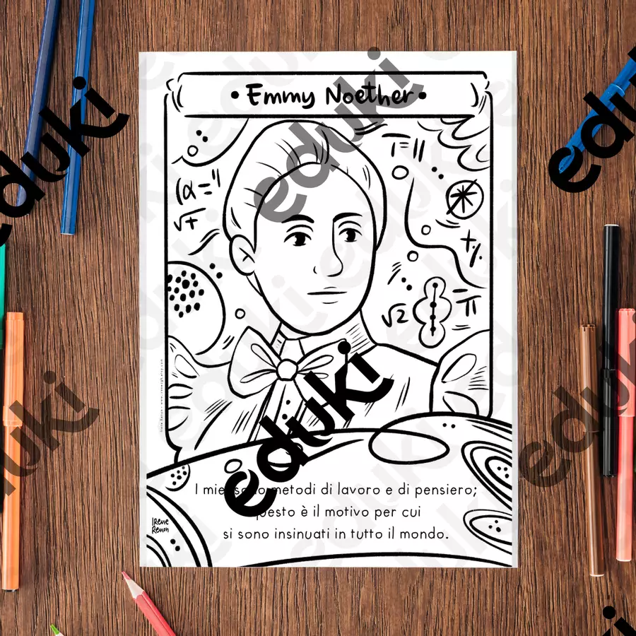 Pagine da colorare, scopri il potere delle menti brillanti di Hypatia, Emmy Noether e Sofja Kovalevskaja! Materiale per pittura e bricolage - Pagine da colorare, scopri il potere delle menti brillanti di Hypatia, Emmy Noether e Sofja Kovalevskaja! - Ireneagh - Pagina di copertina