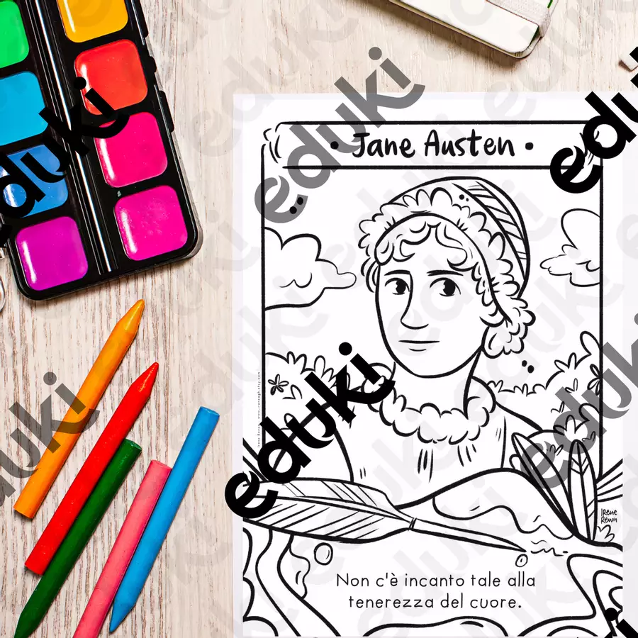 Incontri con i Classici: Pagine da Colorare di Jane Austen e Mary Shelley Materiale per pittura e bricolage - Incontri con i Classici: Pagine da Colorare di Jane Austen e Mary Shelley - Ireneagh - Pagina di copertina