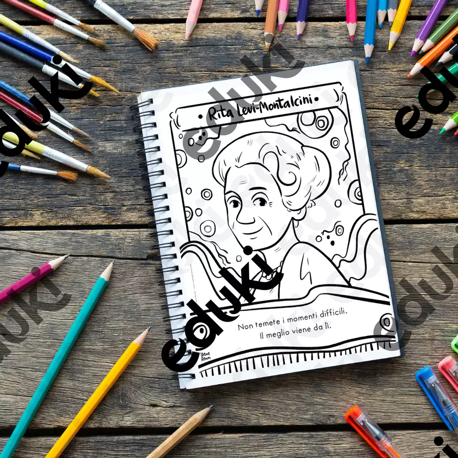 Scopri le Meraviglie della Scienza: Set di Pagine da Colorare su Rita Levi-Montalcini, Tu Youyou e Barbara McClintock Materiale per pittura e bricolage - Scopri le Meraviglie della Scienza: Set di Pagine da Colorare su Rita Levi-Montalcini, Tu Youyou e Barbara McClintock - Ireneagh - Pagina di copertina