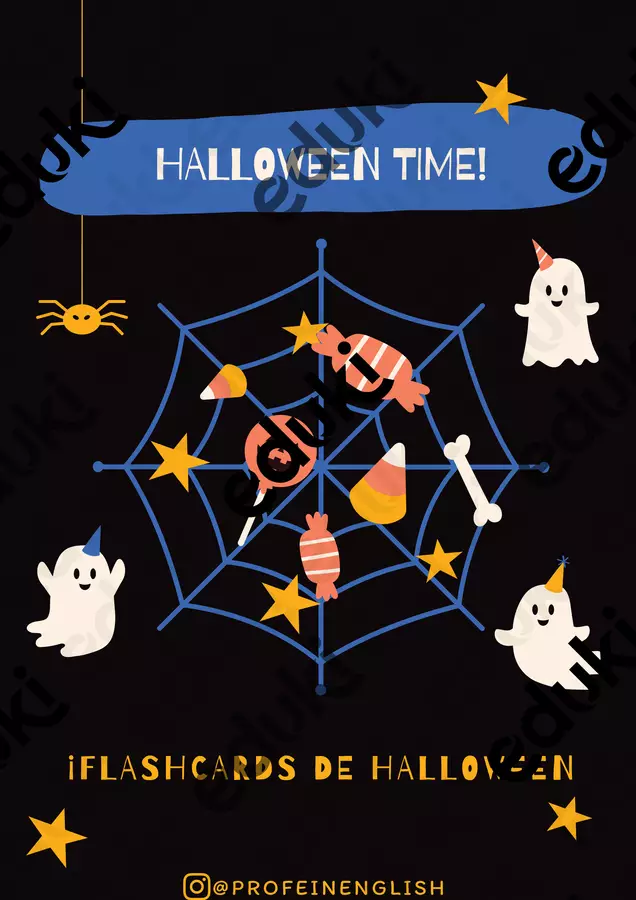 Flashcard di Halloween in spagnolo! Flashcard - Flashcard di Halloween in spagnolo! - Profe in English - Pagina di copertina