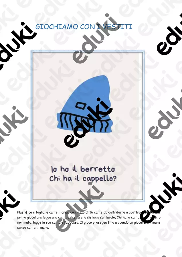 Giochiamo con i vestiti Giochi - Giochiamo con i vestiti - Maestra Lulù - Pagina di copertina