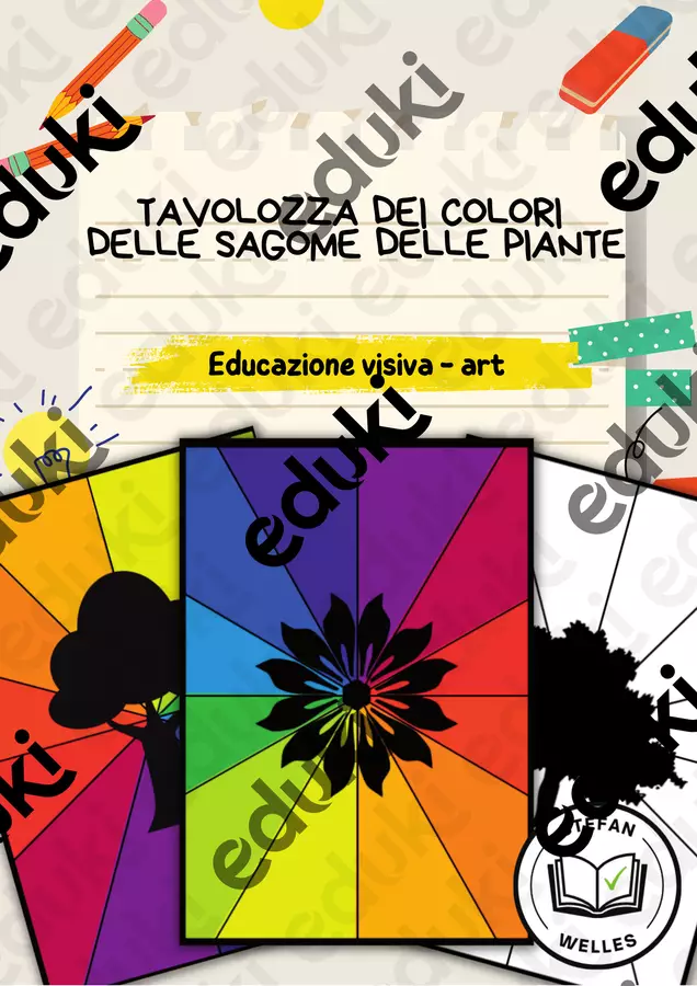 Ruota dei colori - sagome delle piante Materiale per pittura e bricolage - Ruota dei colori - sagome delle piante - Stefan Welles - Pagina di copertina