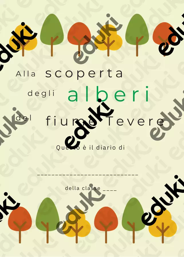 Alla scoperta degli alberi - Quaderno di osservazione Esercizi - Alla scoperta degli alberi - Quaderno di osservazione - Mamma Quercia - Pagina di copertina