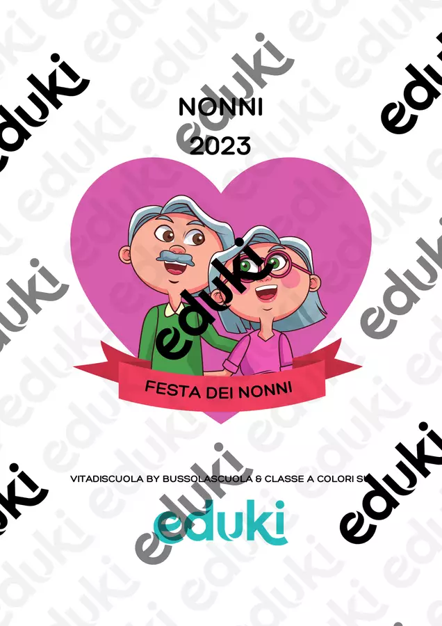 La Festa dei Nonni Programmi scolastici / Materiali per docenti - La Festa dei Nonni - Vita di scuola by BussolaScuola & Classe a Colori - Pagina di copertina