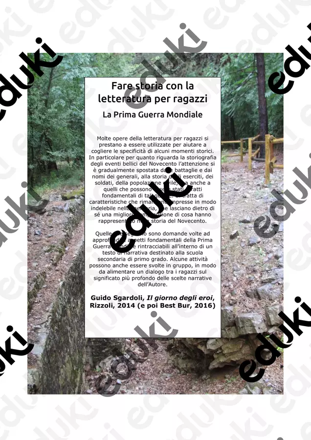 Fare storia con la letteratura per ragazzi 1 Esercizi - Fare storia con la letteratura per ragazzi 1 - Germana Paraboschi - Pagina di copertina
