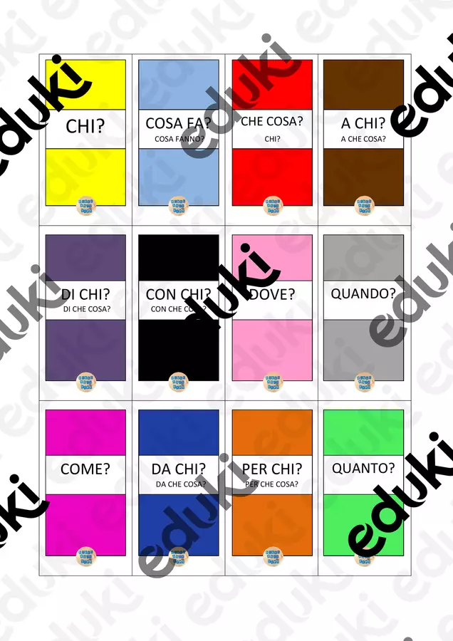 La frase a colori! Flashcard - La frase a colori! - dislessia.tips - Pagina di copertina