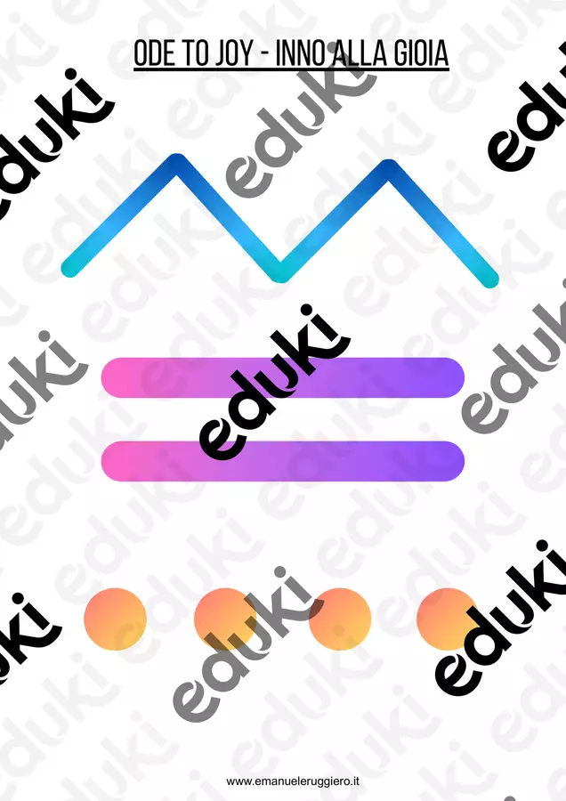 Inno alla gioia (ver. Farina) - Musicogramma Esercizi - Inno alla gioia (ver. Farina) - Musicogramma - Emanuele Ruggiero - Music Teacher - Pagina di copertina