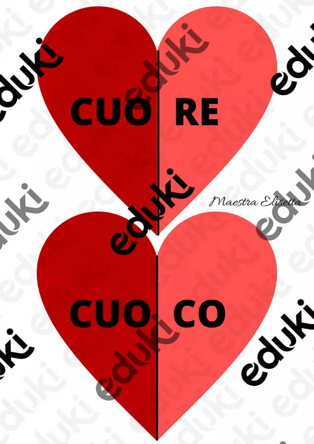 Le parole capricciose di san Valentino Materiale per pittura e bricolage - Le parole capricciose di san Valentino - Maestra Elisetta - Pagina di copertina
