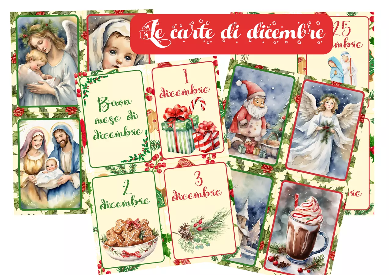 Le carte di dicembre Altro tipo di materiale - Le carte di dicembre - La maestra di Nuvola - Pagina di copertina