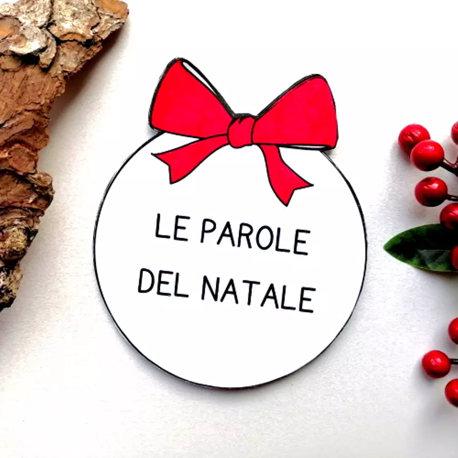 Le parole del Natale - Libretto da comporre Altro tipo di materiale - Le parole del Natale - Libretto da comporre - MilleLibriPerBambini - Pagina di copertina