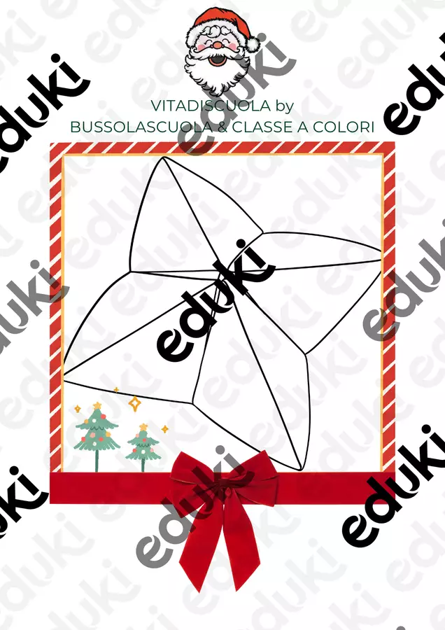 GIOCO DI NATALE - Cootie Catcher natalizio Giochi - GIOCO DI NATALE - Cootie Catcher natalizio - Vita di scuola by BussolaScuola & Classe a Colori - Pagina di copertina