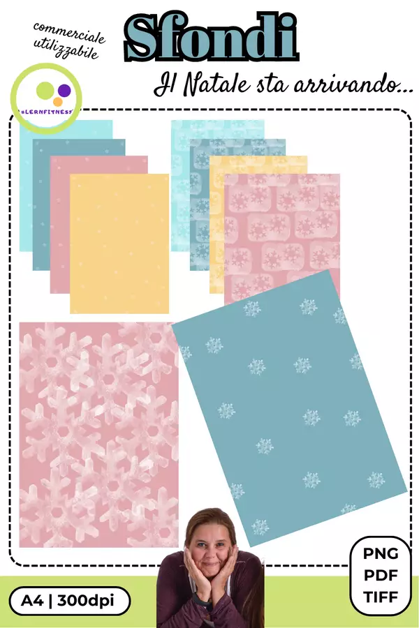 Sfondi | Fiocchi di neve | Inverno | Neve Programmi scolastici / Materiali per docenti - Sfondi | Fiocchi di neve | Inverno | Neve - Lernfitness - Pagina di copertina