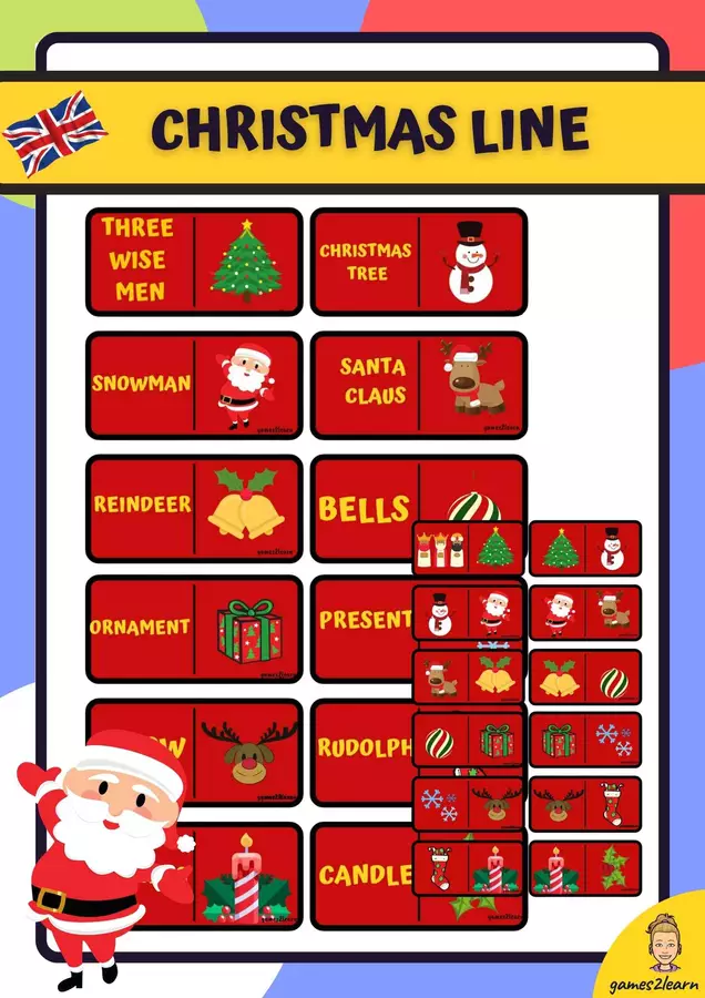 Christmas Line - Natale Giochi - Christmas Line - Natale - games2learn - Pagina di copertina