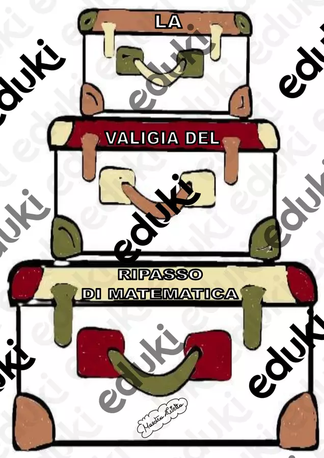 Valigia del ripasso di matematica - Classe 4^ Flashcard - Valigia del ripasso di matematica - Classe 4^ - Maestra Elisetta - Pagina di copertina