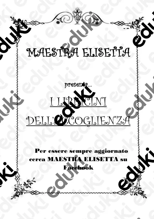 Libricini dell’accoglienza di Matematica dalla prima alla quinta Esercizi - Libricini dell’accoglienza di Matematica dalla prima alla quinta - Maestra Elisetta - Pagina di copertina
