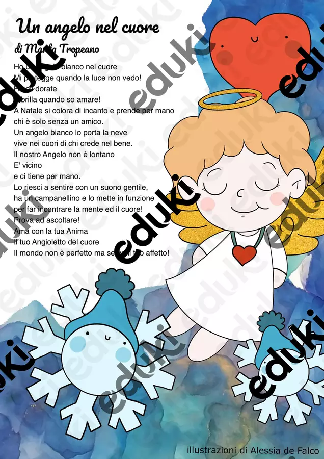 Laboratori di Natale: Un angelo nel cuore Materiale di supporto/inclusione - Laboratori di Natale: Un angelo nel cuore - Marta Tropeano - Pagina di copertina