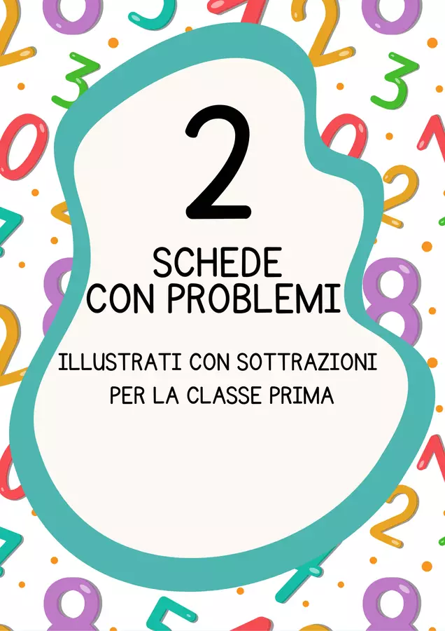 Problemi illustrati sottrazione classe prima Esercizi - Problemi illustrati sottrazione classe prima - MilleLibriPerBambini - Pagina di copertina
