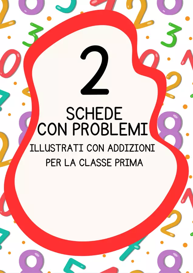 Problemi illustrati classe prima addizione Esercizi - Problemi illustrati classe prima addizione - MilleLibriPerBambini - Pagina di copertina