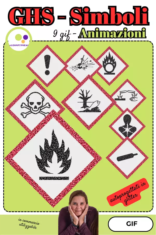 Chimica GHS pittogrammi scintillanti gif - Animazioni Esperimenti - Chimica GHS pittogrammi scintillanti gif - Animazioni - Lernfitness - Pagina di copertina