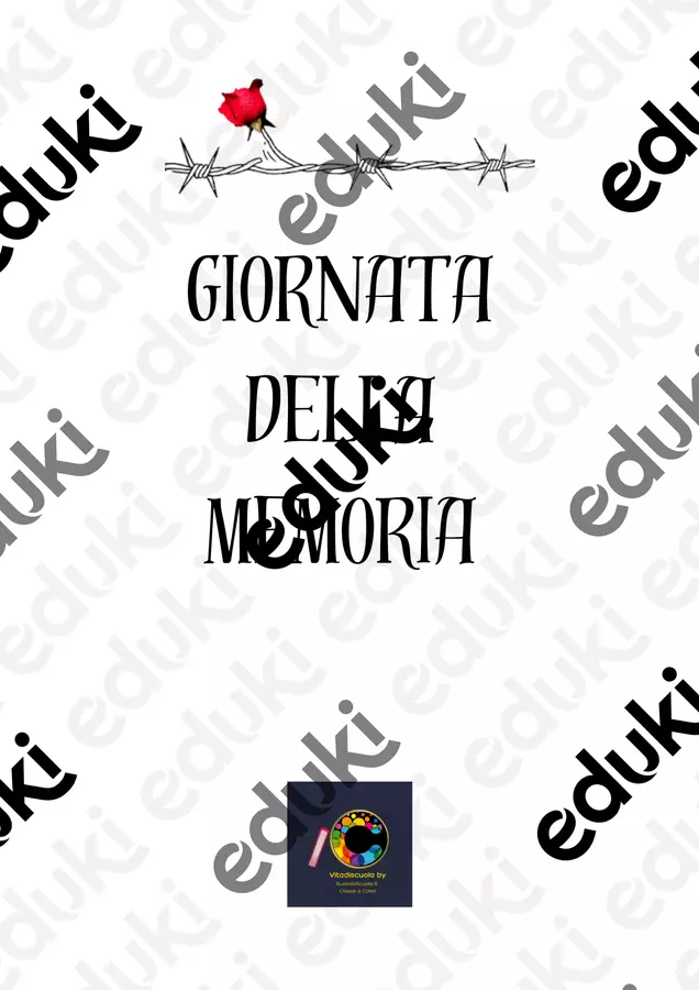 GIORNATA DELLA MEMORIA Materiale interattivo - GIORNATA DELLA MEMORIA - Vita di scuola by BussolaScuola & Classe a Colori - Pagina di copertina