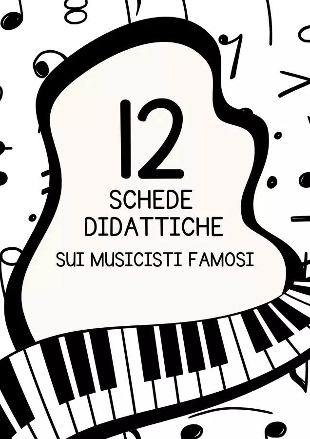 Schede didattiche sui musicisti famosi Schede informative - Schede didattiche sui musicisti famosi - MilleLibriPerBambini - Pagina di copertina