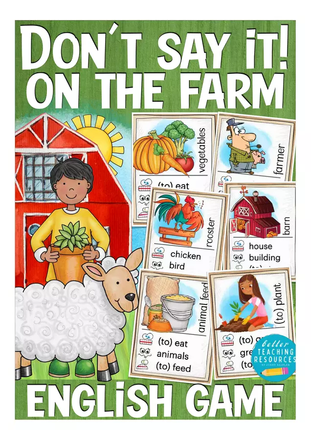 on the farm and animals English game gioco inglese Materiale interattivo - on the farm and animals English game gioco inglese - Better Teaching Resources - Pagina di copertina