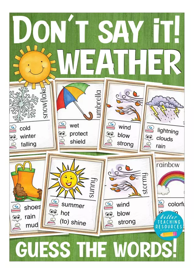 the weather English game gioco inglese Materiale interattivo - the weather English game gioco inglese - Better Teaching Resources - Pagina di copertina