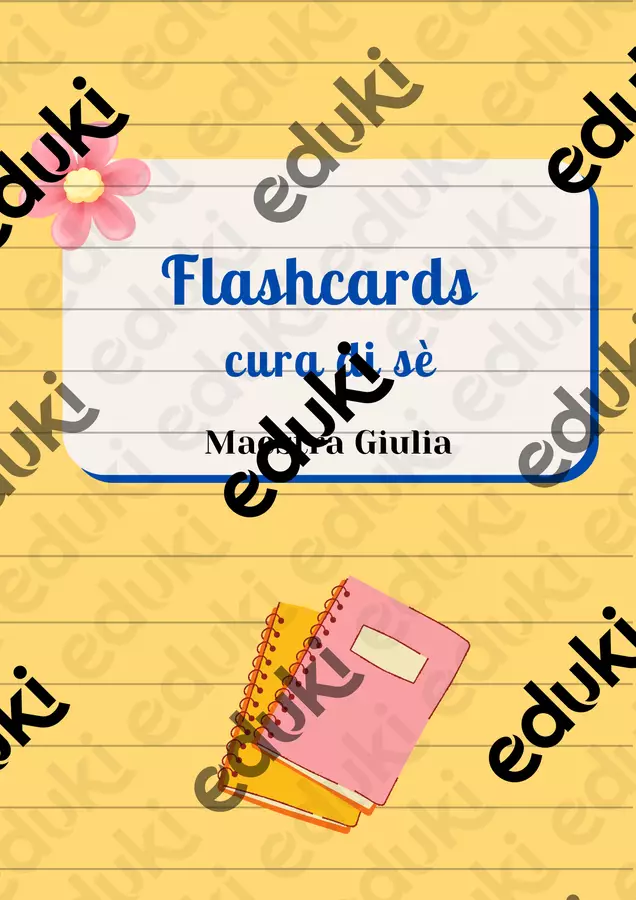 flash cards "cura di sè" Flashcard - flash cards "cura di sè" - maestragiulia_ - Pagina di copertina