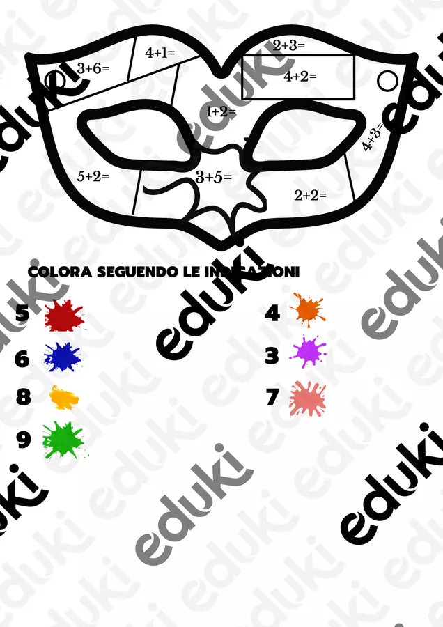 Addizioni in maschera Esercizi - Addizioni in maschera - Maestra Forty - Pagina di copertina
