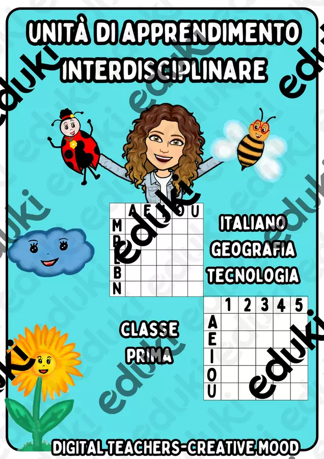 COORDINATE E SILLABE Materiale di supporto/inclusione - COORDINATE E SILLABE - Digital teachers-creative mood - Pagina di copertina