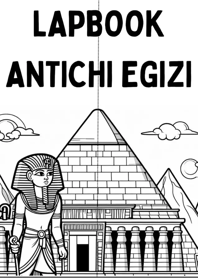 Lapbook Egizi Altro tipo di materiale - Lapbook Egizi - MilleLibriPerBambini - Pagina di copertina