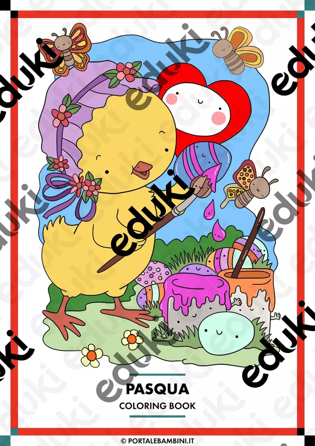 Pasqua | Coloring Book Altro tipo di materiale - Pasqua | Coloring Book - Cuorfolletto Creative Shop - Pagina di copertina