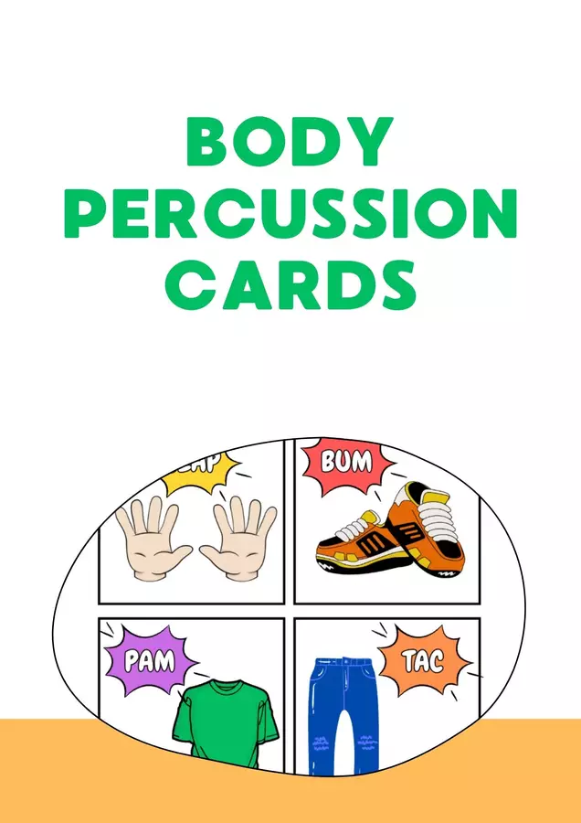 BODY PERCUSSION CARDS - Basic Pack Flashcard - BODY PERCUSSION CARDS - Basic Pack - Emanuele Ruggiero - Music Teacher - Pagina di copertina