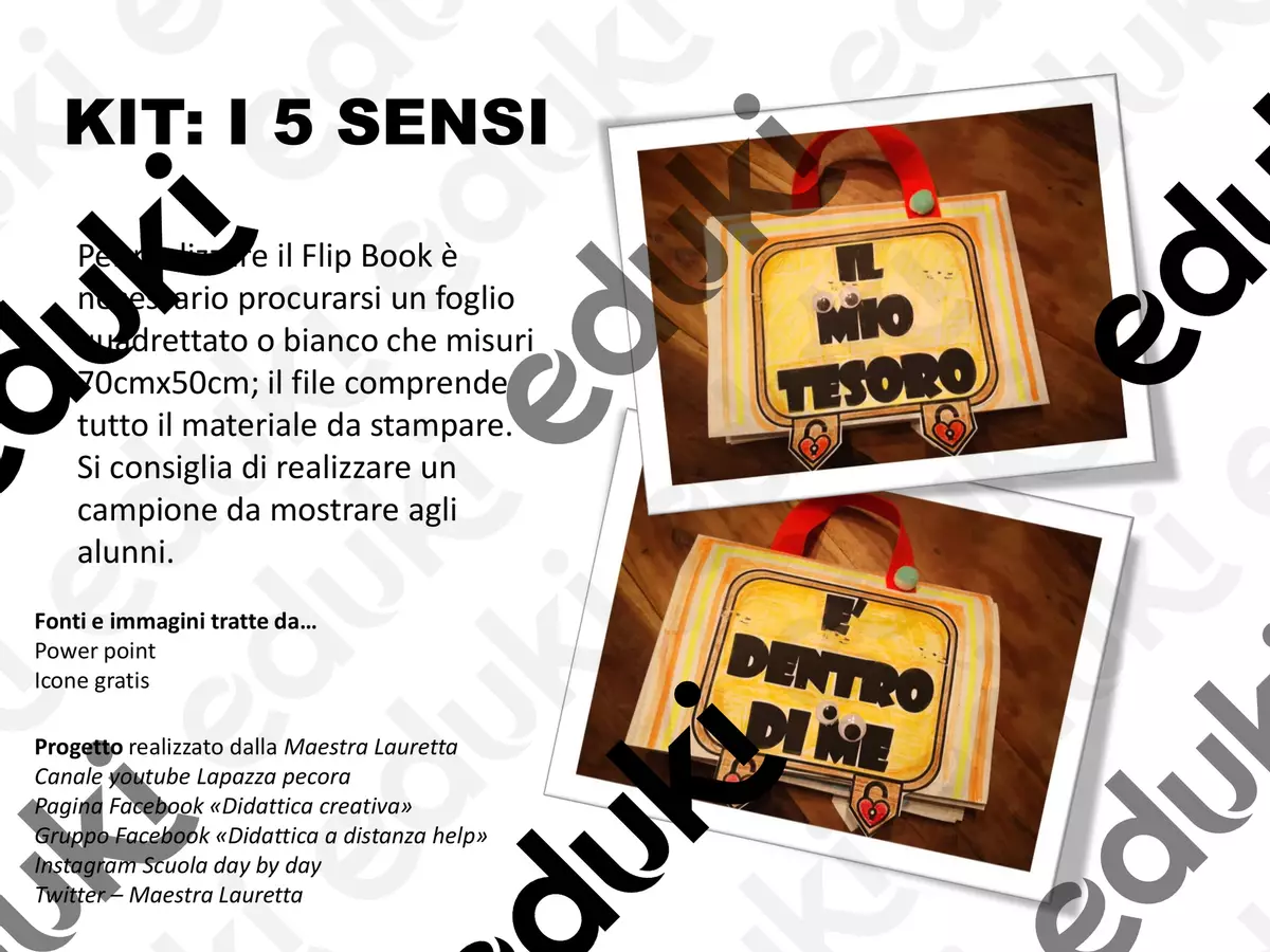 Kit: I 5 sensi Materiale per pittura e bricolage - Kit: I 5 sensi - Didattica Creativa - Pagina di copertina