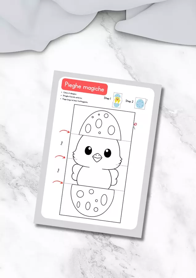 Lavoretto di Pasqua per bambini - Uova a sorpresa Materiale per pittura e bricolage - Lavoretto di Pasqua per bambini - Uova a sorpresa - MilleLibriPerBambini - Pagina di copertina