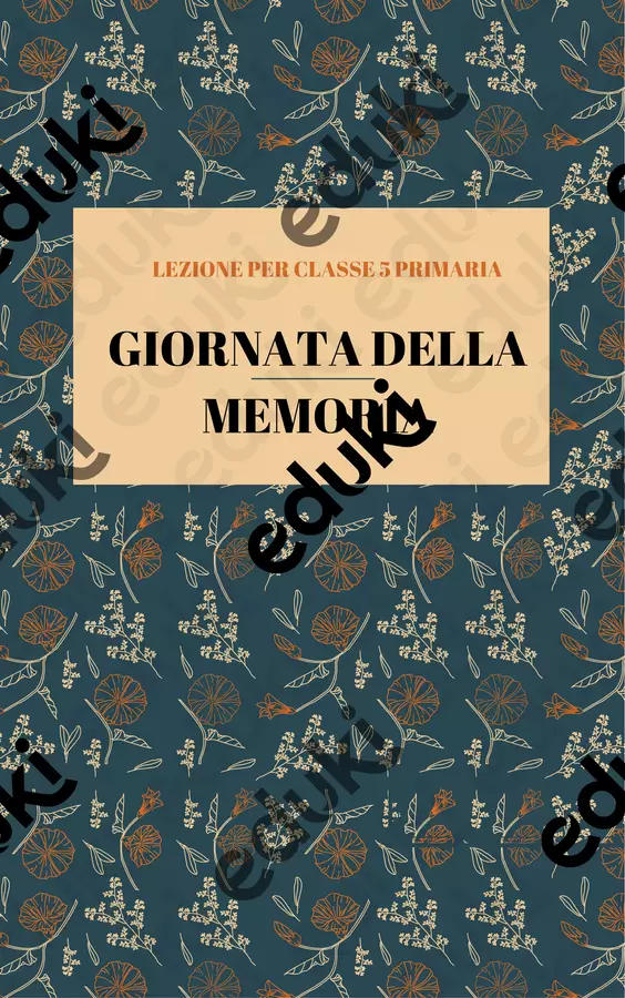 Giornata della memoria. Analisi dei documenti Esercizi - Giornata della memoria. Analisi dei documenti - Maestradituttounpò - Pagina di copertina