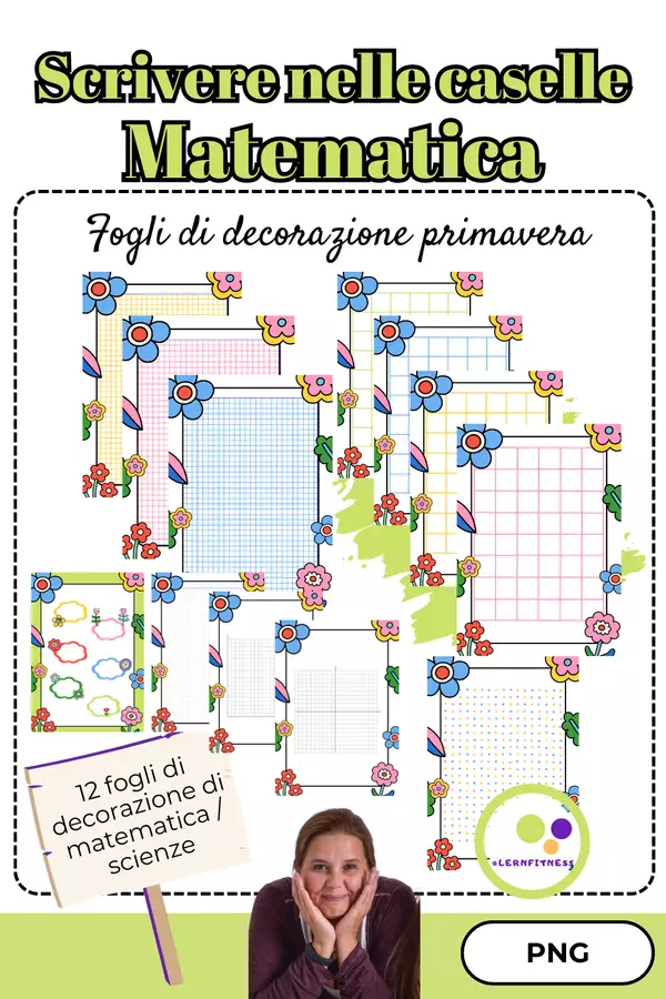 Fogli di decorazione | matematica | scienze | Primavera Materiale di supporto/inclusione - Fogli di decorazione | matematica | scienze | Primavera - Lernfitness - Pagina di copertina