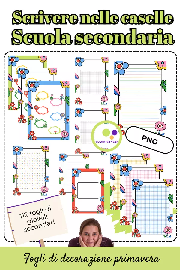Fogli di decorazione | Primavera | Scuola secondaria Materiale di supporto/inclusione - Fogli di decorazione | Primavera | Scuola secondaria - Lernfitness - Pagina di copertina