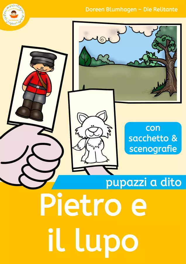 Peter e il lupo - Pupazzi a dito nella lezione di musica Materiale per pittura e bricolage - Peter e il lupo - Pupazzi a dito nella lezione di musica - DieRelitante - Pagina di copertina