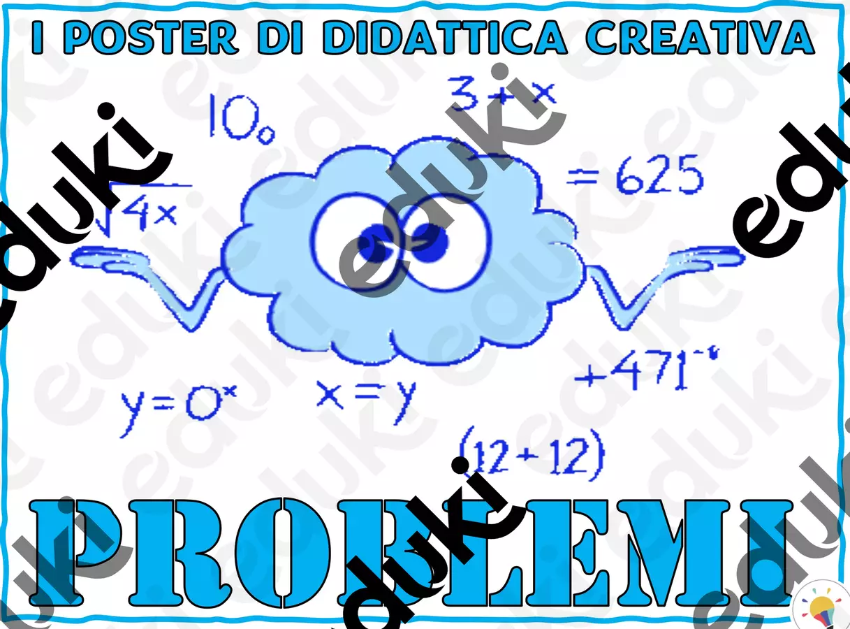 Poster - I problemi Schede informative - Poster - I problemi - Didattica Creativa - Pagina di copertina