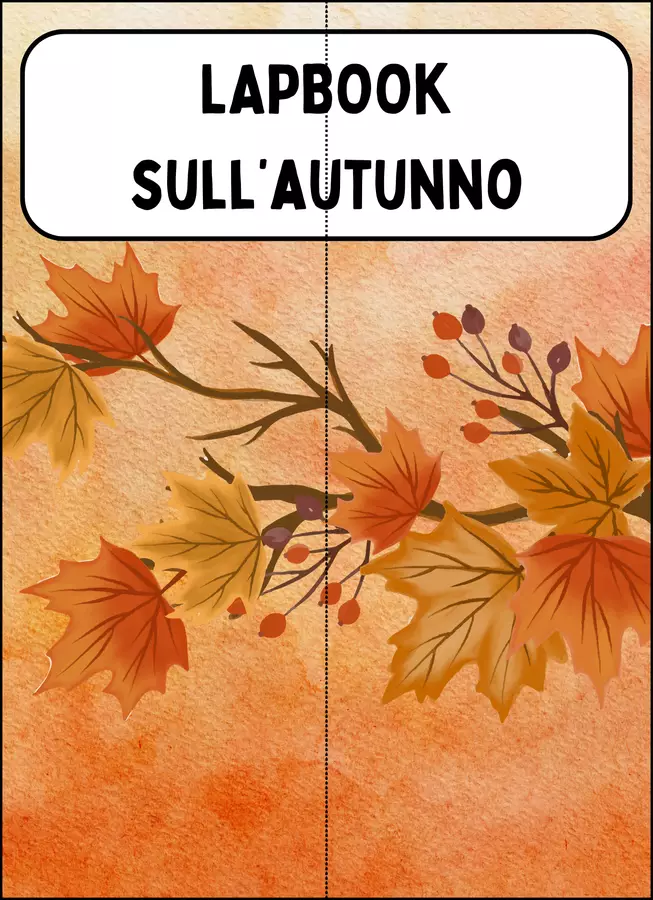 Lapbook autunno da stampare Altro tipo di materiale - Lapbook autunno da stampare - MilleLibriPerBambini - Pagina di copertina